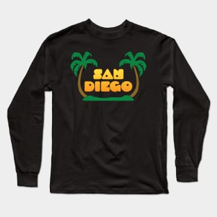 San Diego California Palm Trees Long Sleeve T-Shirt